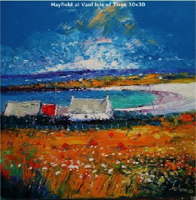 Hayfield at Vaul Isle of Tiree 30x30  SOLD